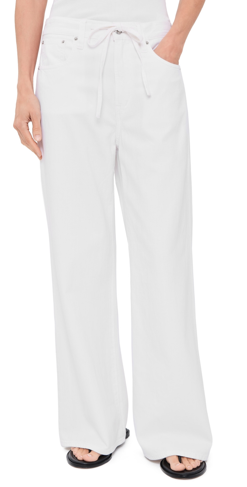 Madewell Ultimate Wide Petite Jeans Tile White 30 | Shopbop