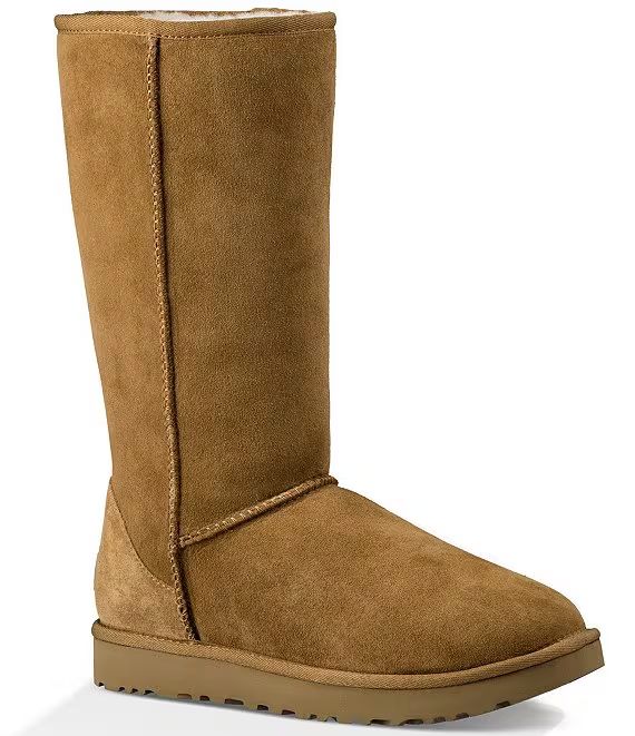 UGG® Classic Tall II Suede Water-Repellent Boots | Dillard's