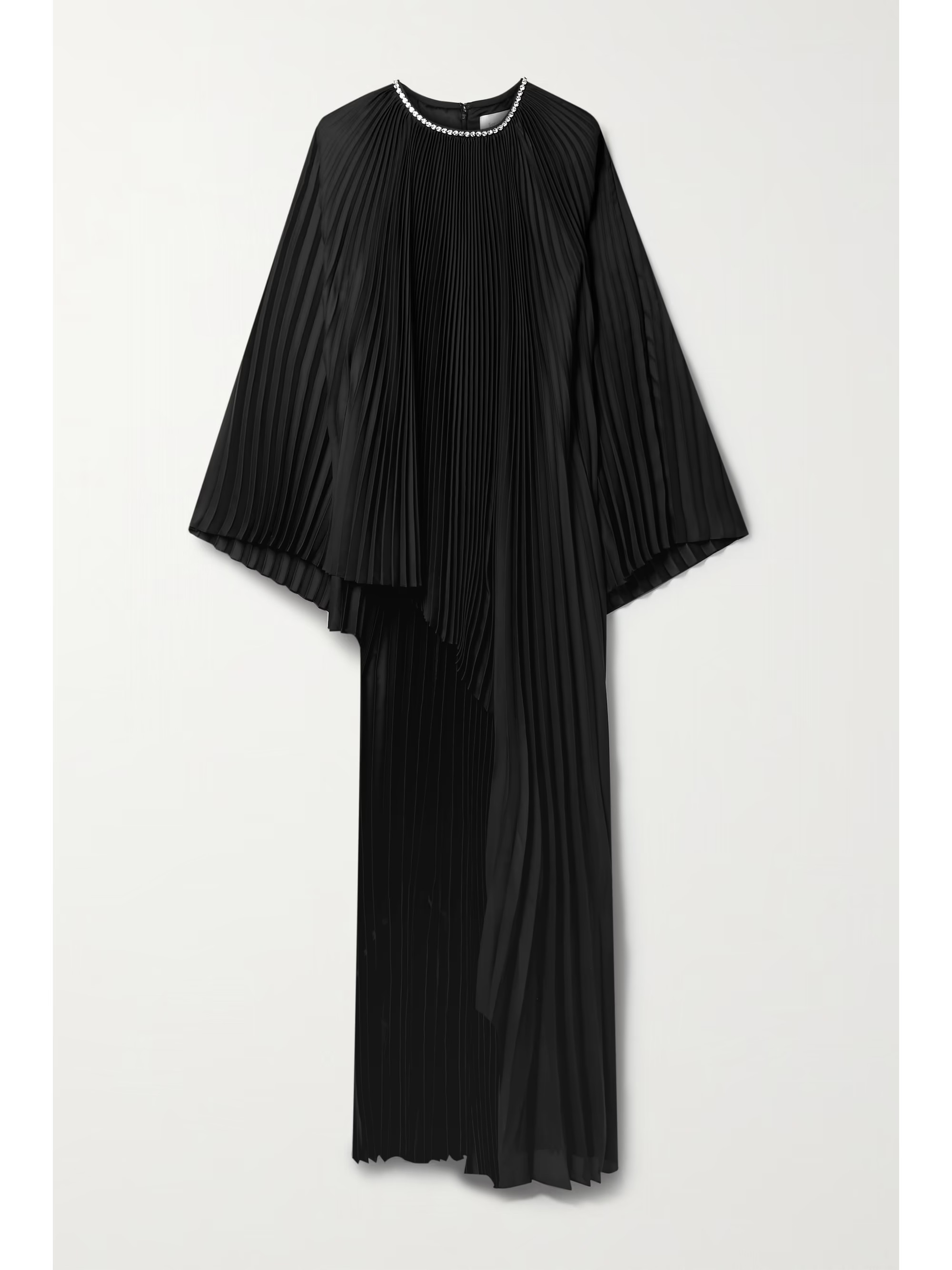 SEMSEMCrystal-embellished draped plissé-satin tunic | NET-A-PORTER (US)