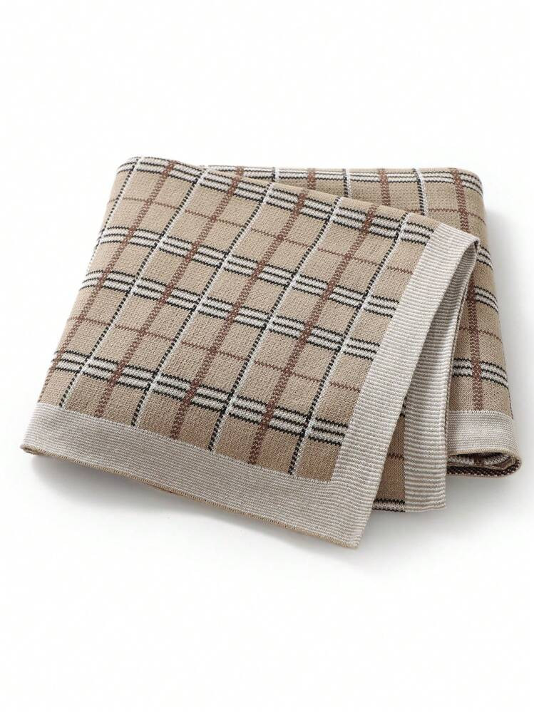 1pc Retro Stripe Knitted Baby Blanket, Suitable For Swaddling, Stroller, Nap, Sofa, Air Condition... | SHEIN
