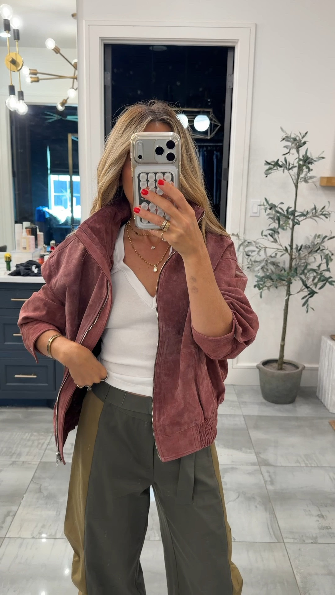 What I wore to church today - small in tank and jacket. Xs pants - shoes true to size @Zara