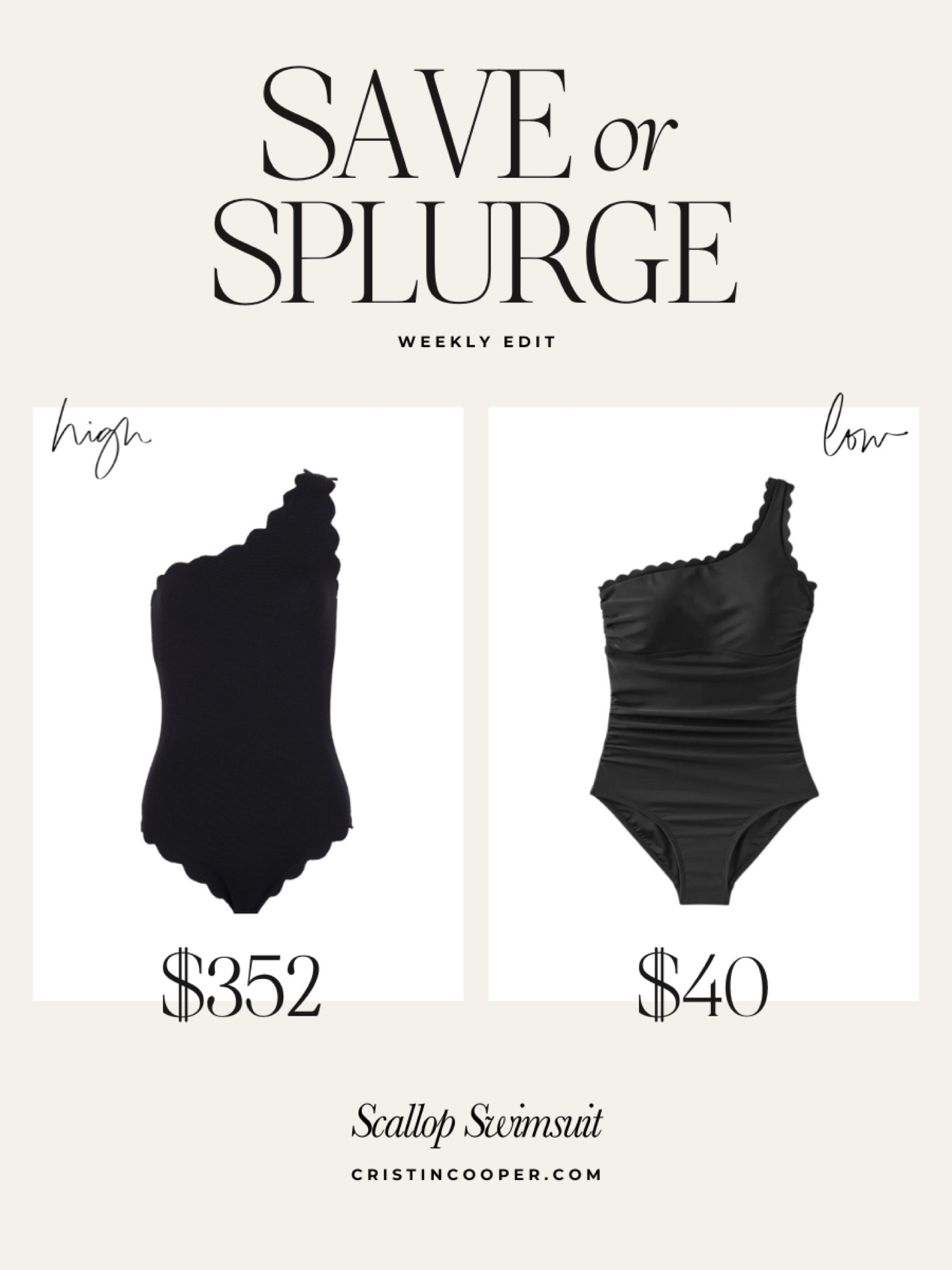 Look for Less - Scallop Swimsuit

#LookforLess #Swim #Marysia

#LTKswim #LTKunder50 #LTKSeasonal