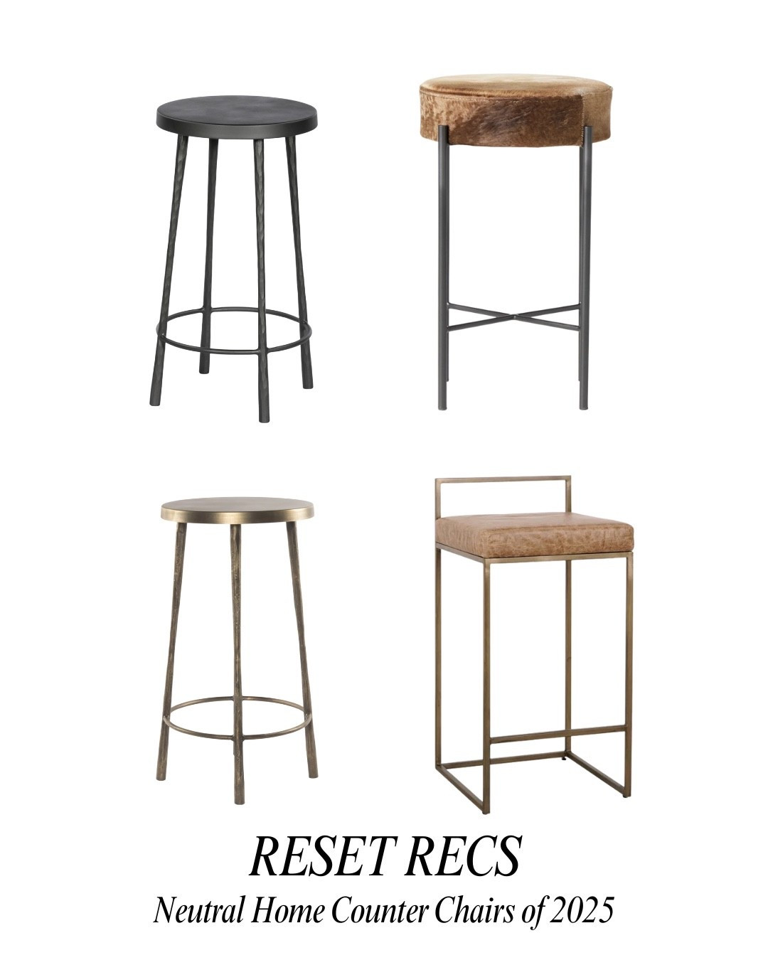 Counter chairs for designer approved, high-end home feel for neutral and warm modern homes in 2025

#LTKSeasonal #LTKHome