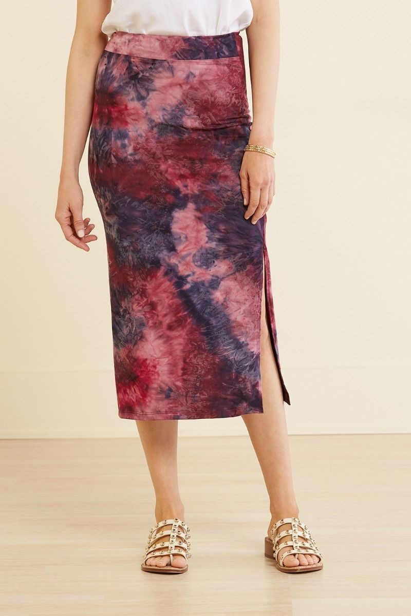 Tie Dye Knit Midi Skirt | Evereve