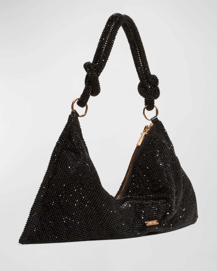 Cult Gaia Hera Knotted Rhinestone Mini Shoulder Bag | Neiman Marcus