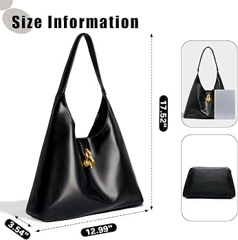 Leather Tote Bag for Women - Top Handle Satchel Purse Oversized Shoulder Handbag Hobo Bags With C... | Amazon (US)