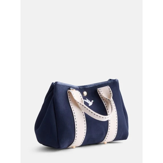 Free Assembly Women's Mini Canvas Tote Bag, Navy | Walmart (US)
