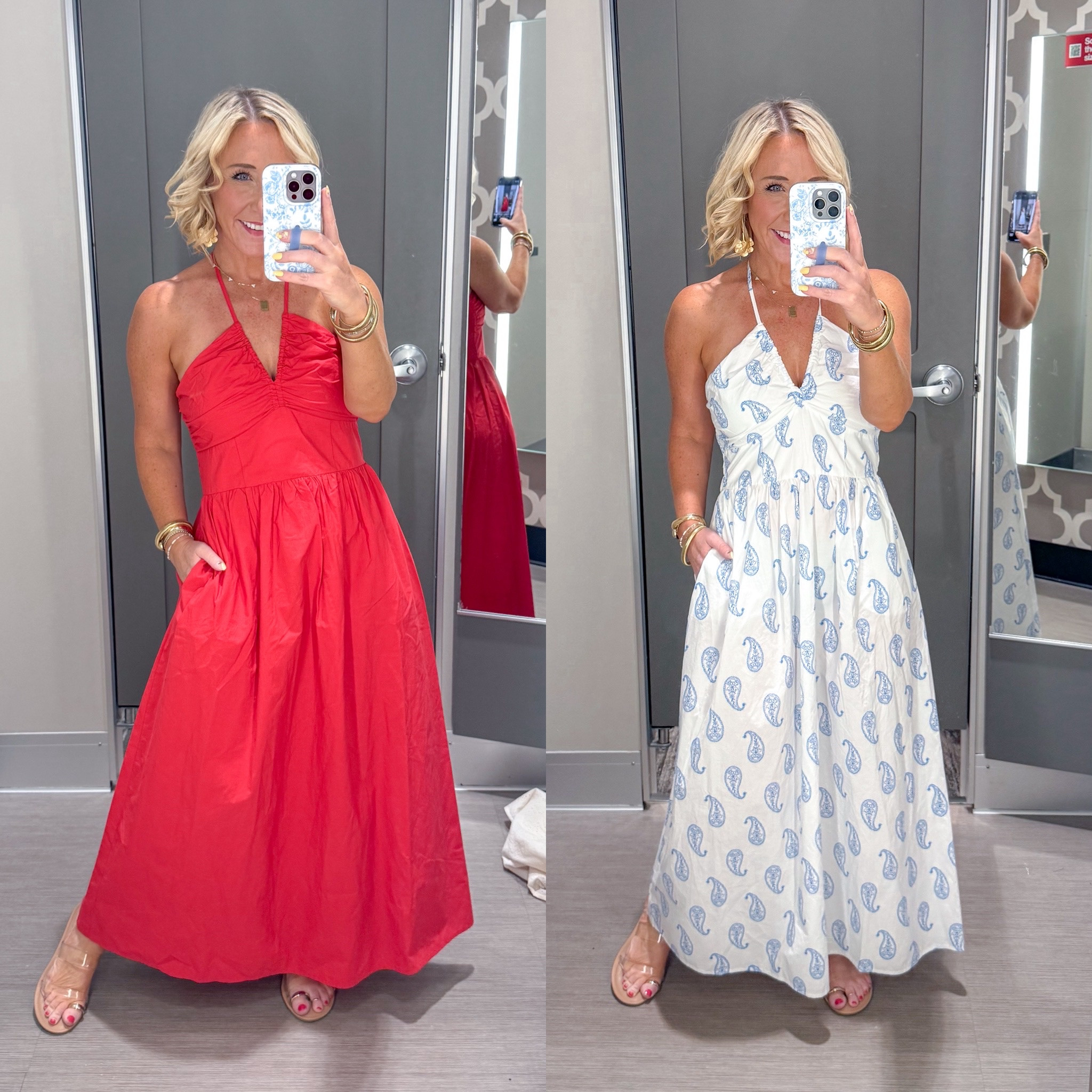 Target - 8 new summer dresses - wearing a small in all
• Halter maxi - both the same style, just different colors. Deeper v- but still worked with my strapless bra. Has pockets  

#LTKSeasonal #LTKOver40 #LTKFindsUnder50