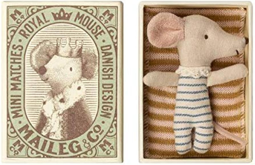 Maileg Baby Mouse, Sleepy/Wakey in Box - Boy | Amazon (FR)