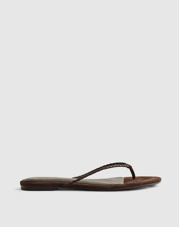 The Iggy Braided Thong Sandal | Madewell