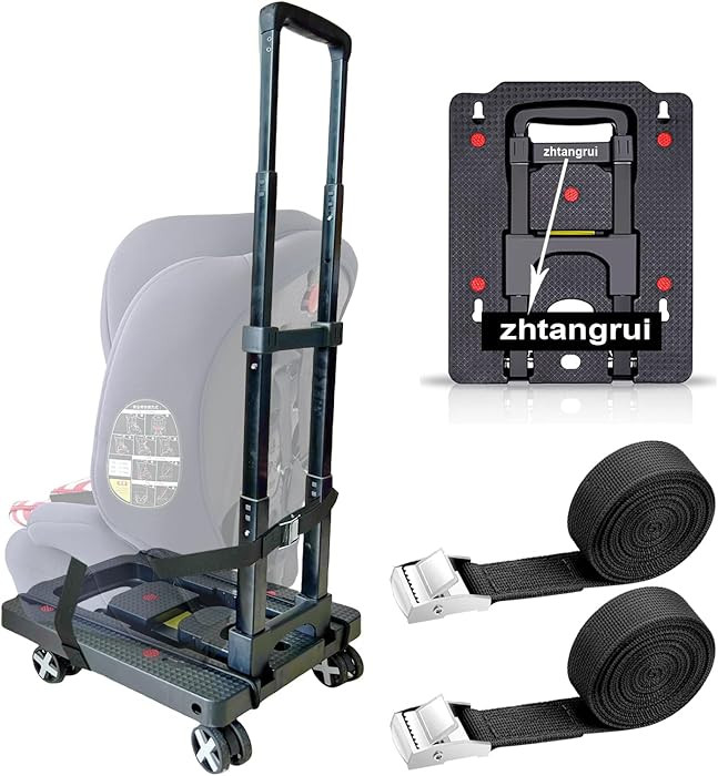 Car Seat Dolly for Airport - CarSeat Roller Cart Wheels for Airplane - Car Seat Travel Cart Carri... | Amazon (US)
