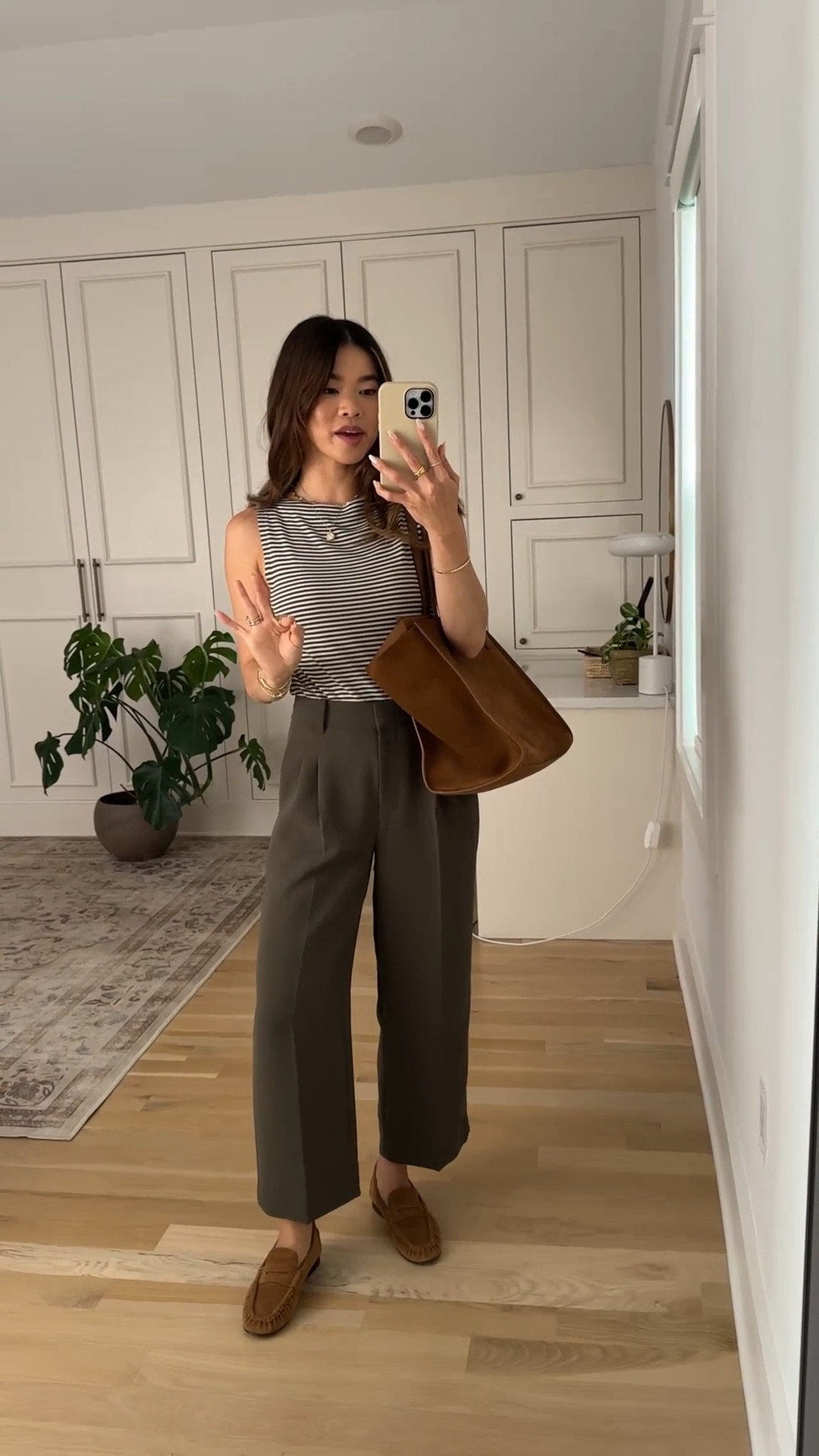 Sizing info:
•Striped boatneck top size XS
•Green pants size 0 

petite fashion, get dressed with me, outfit inspiration, ootd, nashville outfit, Nashville influencer, petite style, vacation style, casual outfits, mom style, petite pants, spring outfits, spring outfit info, spring pants, spring outfit idea, spring top, spring bag, spring tank, spring shoes, summer pants, petite pants, cropped pants, aritzia pants 

 @Aritzia @Madewell 

#LTKootd #LTKPetite #LTKmomlife