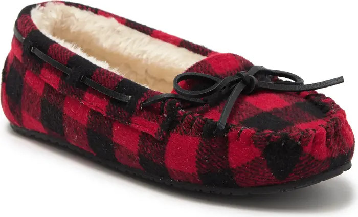 Trapper Plaid Slipper with Faux Fur Lining (Women) | Nordstrom Rack
