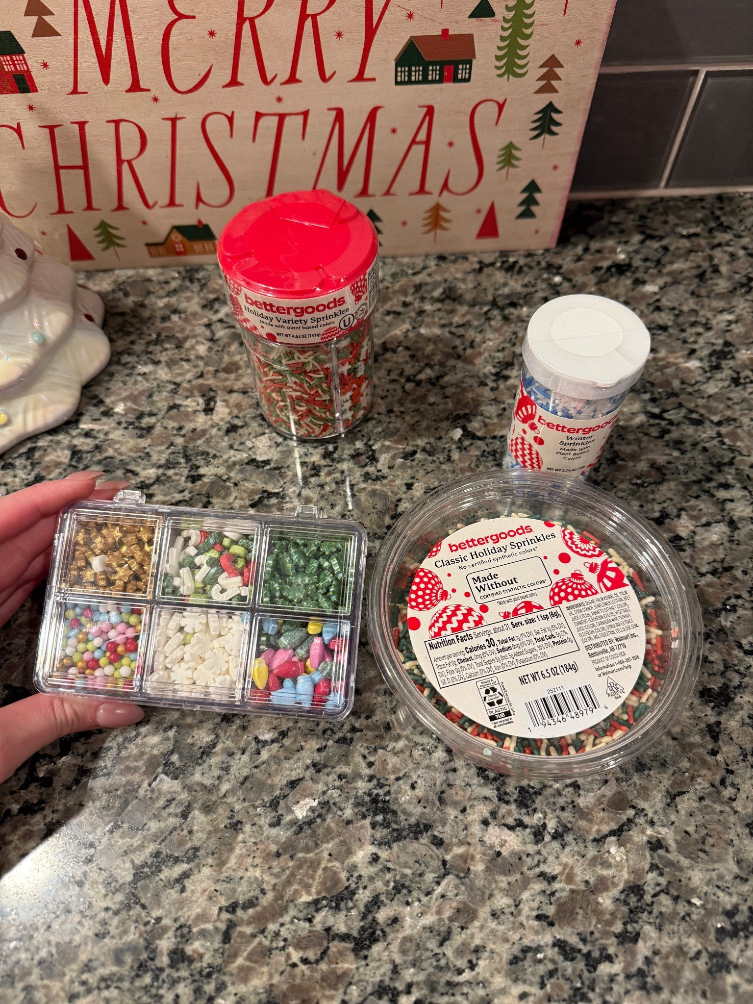 These better goods sprinkles from Walmart are my favorite! Dye free Christmas holiday festive sprinkles! 

Perfect for holiday baking 

#LTKKids #LTKGiftGuide #LTKHoliday