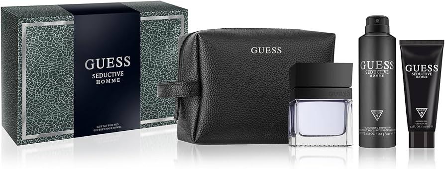 Guess Seductive Men / Homme Eau de Toilette 4 Piece Gift Set - Cologne Spray 3.4 Fl. Oz., Deodori... | Amazon (US)
