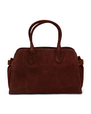 Suede Large Double Handle Satchel | TJ Maxx