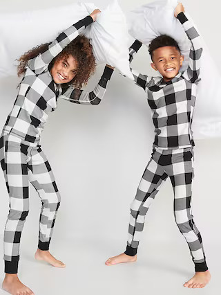 Gender-Neutral Matching Print Snug-Fit Pajama Set for Kids | Old Navy (US)