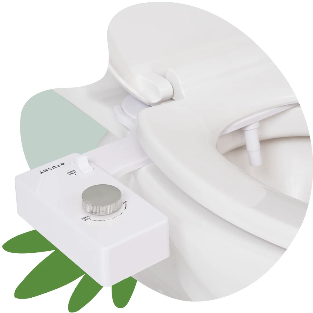 TUSHY Classic 3.0 Bidet Toilet Attachment | Fits All Standard Toilets | Bidet Seat | Easy to Install | White/Platinum | TUSHY