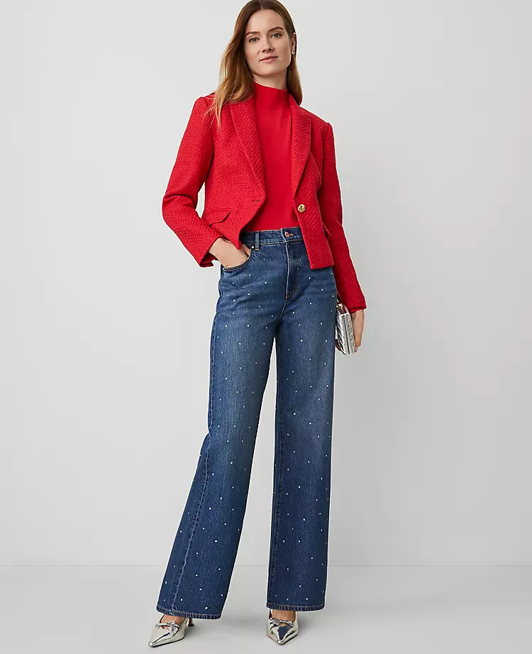 The Embellished Wide-Leg Jean | Ann Taylor (US)