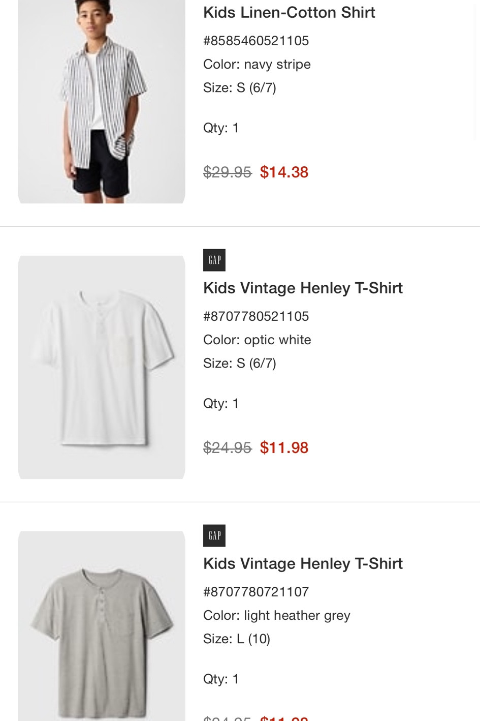 Gap is having an amazing sale! I got the boys a full summer wardrobe and everything was under $20! Use additional code ADDON for bigger savings!