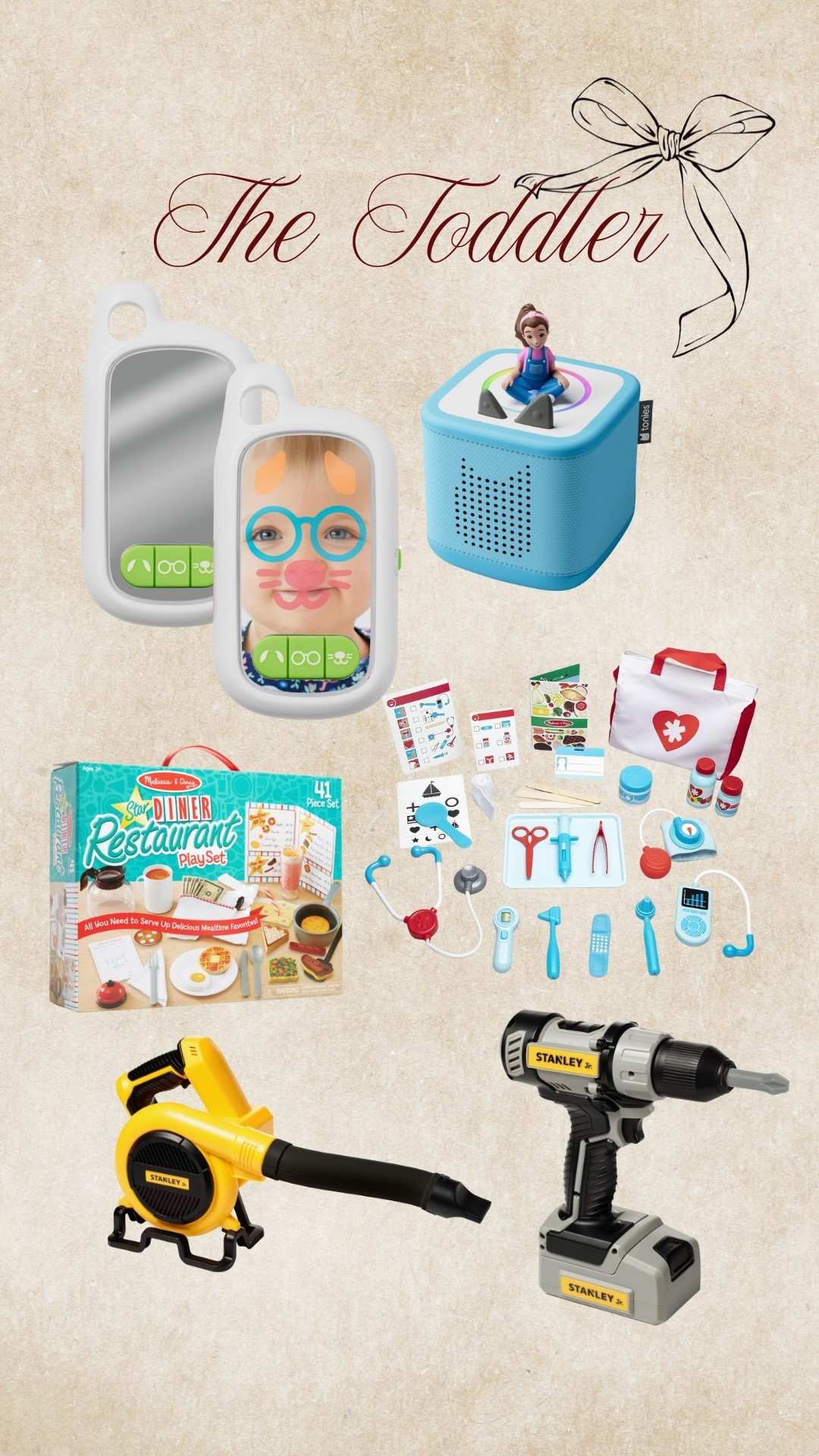 Holiday Gift Guide for The toddler

Kids toys • selfie toy • restaurant set • doctor set • toddler boy • toddler girl

#LTKHoliday #LTKKids #LTKGiftGuide