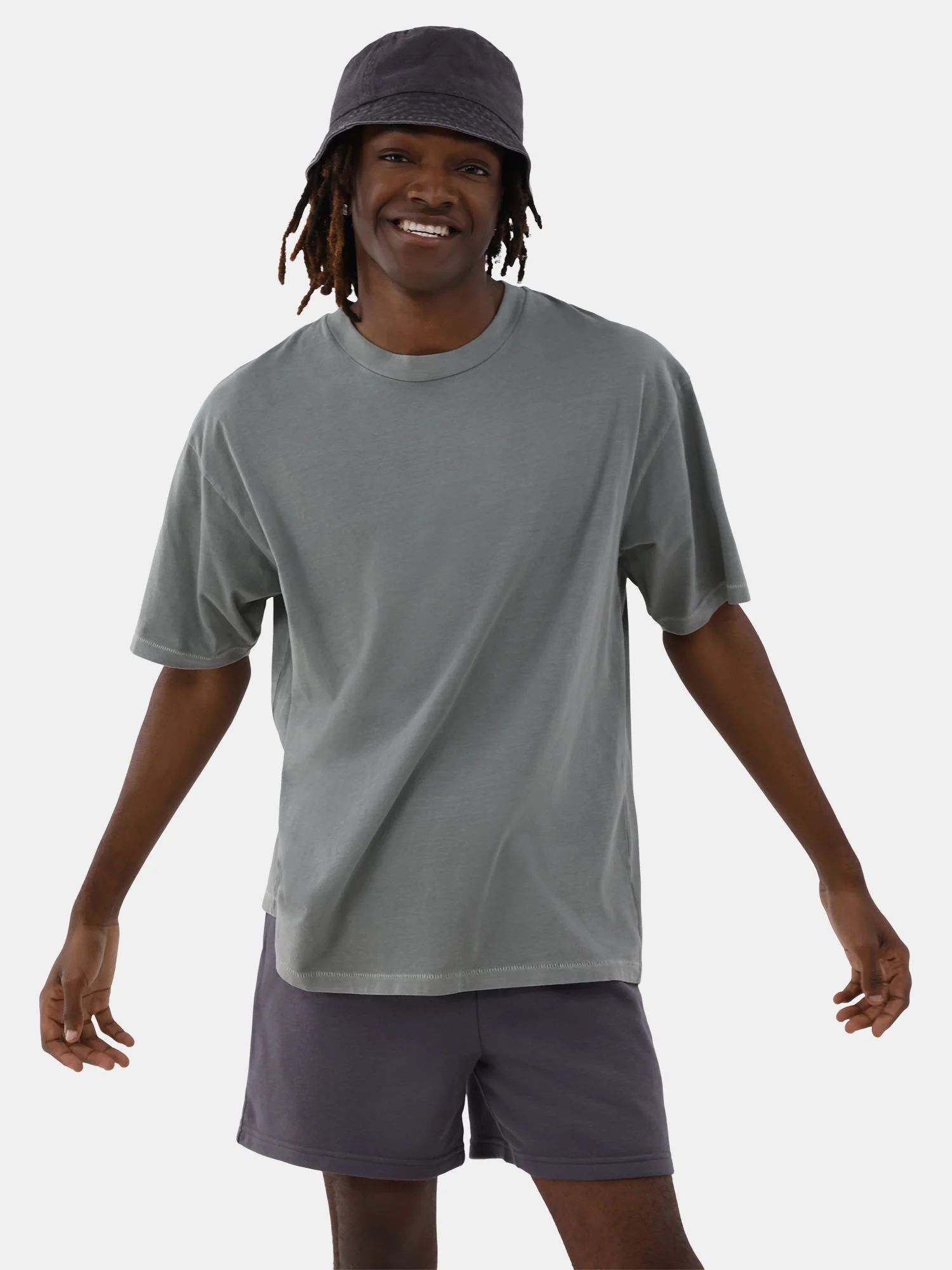 No Boundaries All Gender Cotton Oversize Tee Shirt, Men's Sizes XS-5XL | Walmart (US)