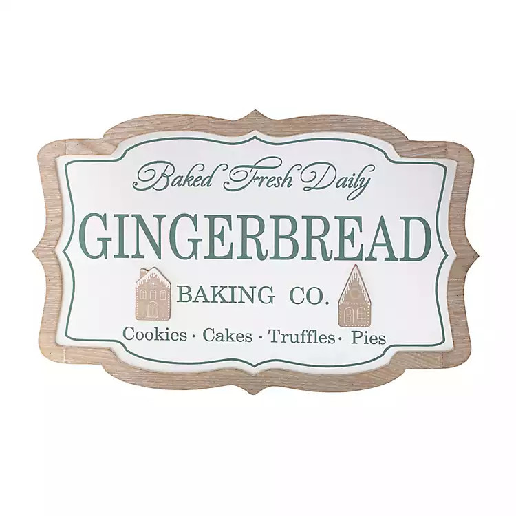 Gingerbread Baking Wall Plaque | Kirklands