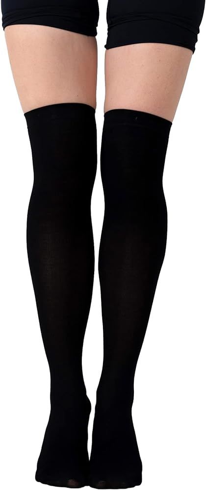 Thigh High Socks for Women Over the Knee Socks Long Knee High Socks for Women Thigh Highs | Amazon (US)