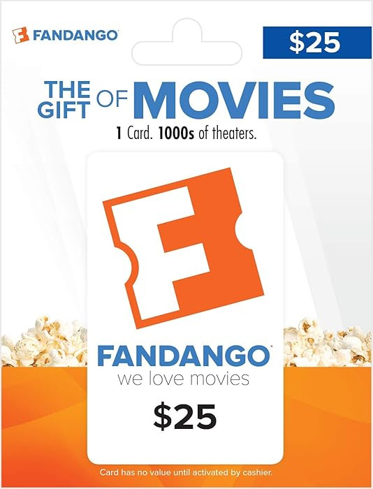 Fandango Gift Card $25 | Amazon (US)