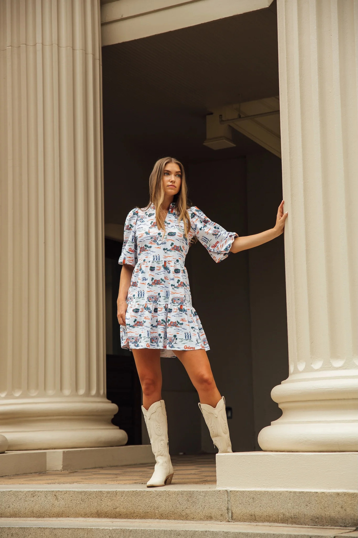 The Tory Dress - Florida Toile | Smith and Quinn