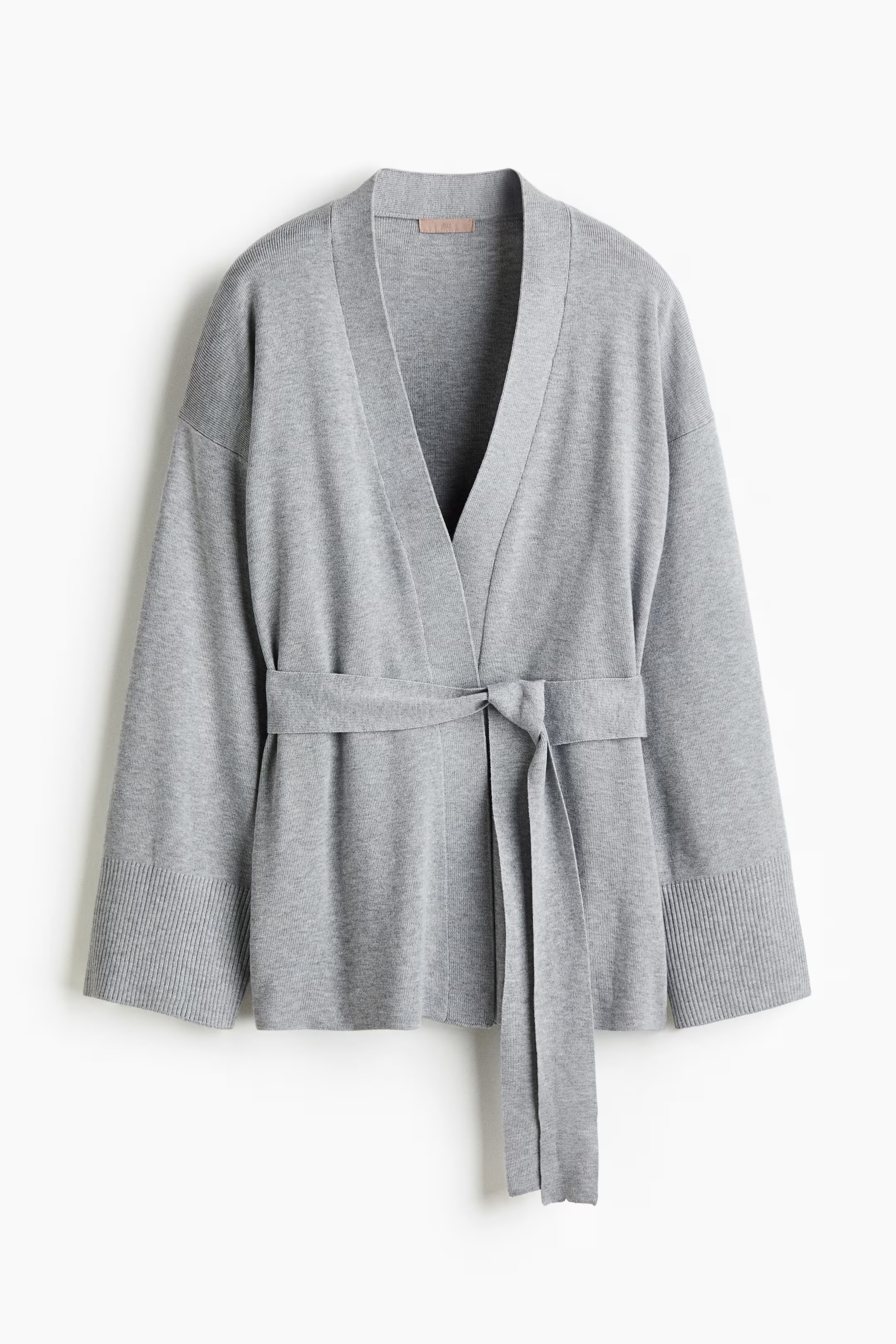 Knit Tie-Belt Cardigan | H&M (US + CA)