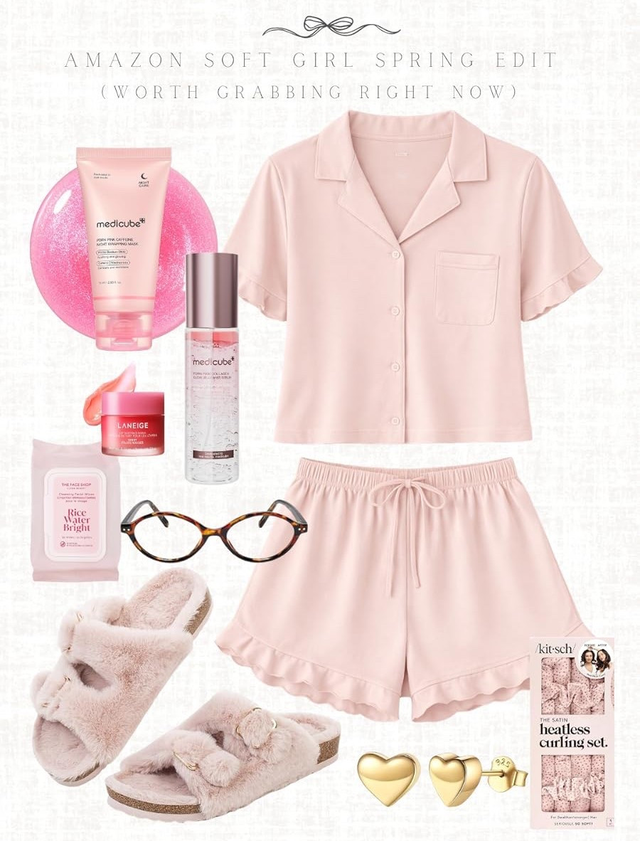 soft girl spring, but make it cozy 💕✨
blush lounge sets, self-care staples, feminine details, effortless everyday looks, cute + comfy vibes, spring reset essentials, cozy girl aesthetic.

#softgirlstyle #cozystyle #loungewear #springaesthetic #selfcareessentials #everydaystyle #femininefashion #outfitinspo #girlyvibes #springstyle

#LTKHome #LTKmomlife #LTKselfcare