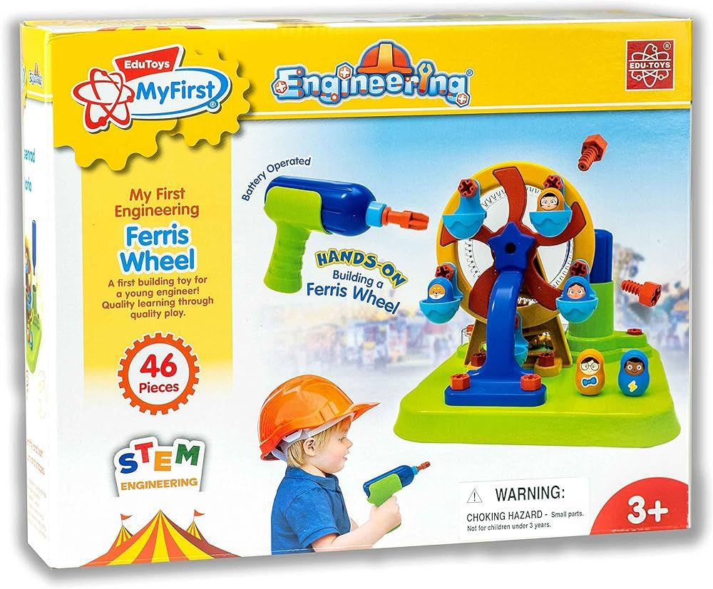 EDU-TOYS My First Engineering: Ferris Wheel Building Toy for Kids Age 3 and Up | Amazon (US)