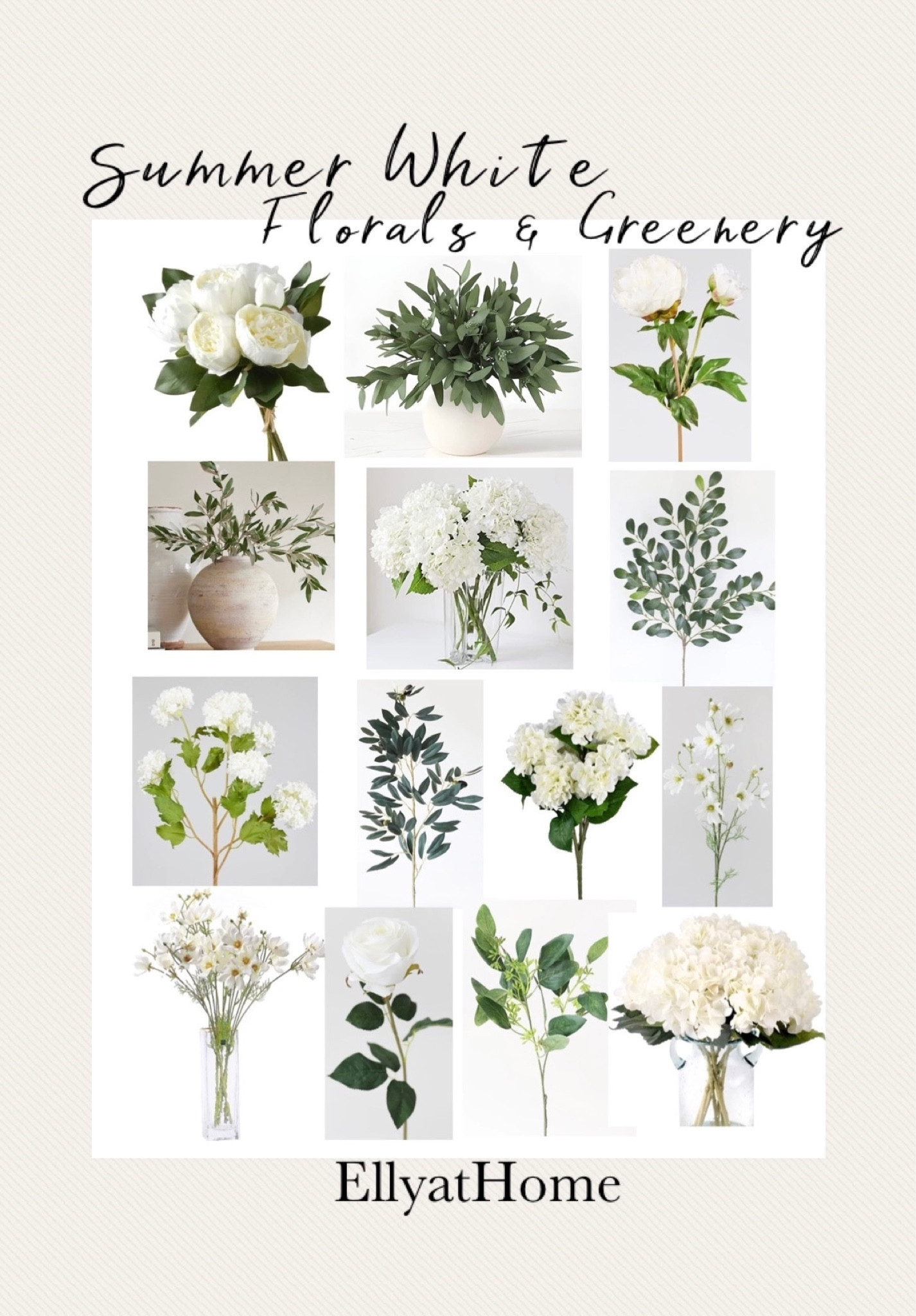 Fake White Flowers Artificial Silk … curated on LTK