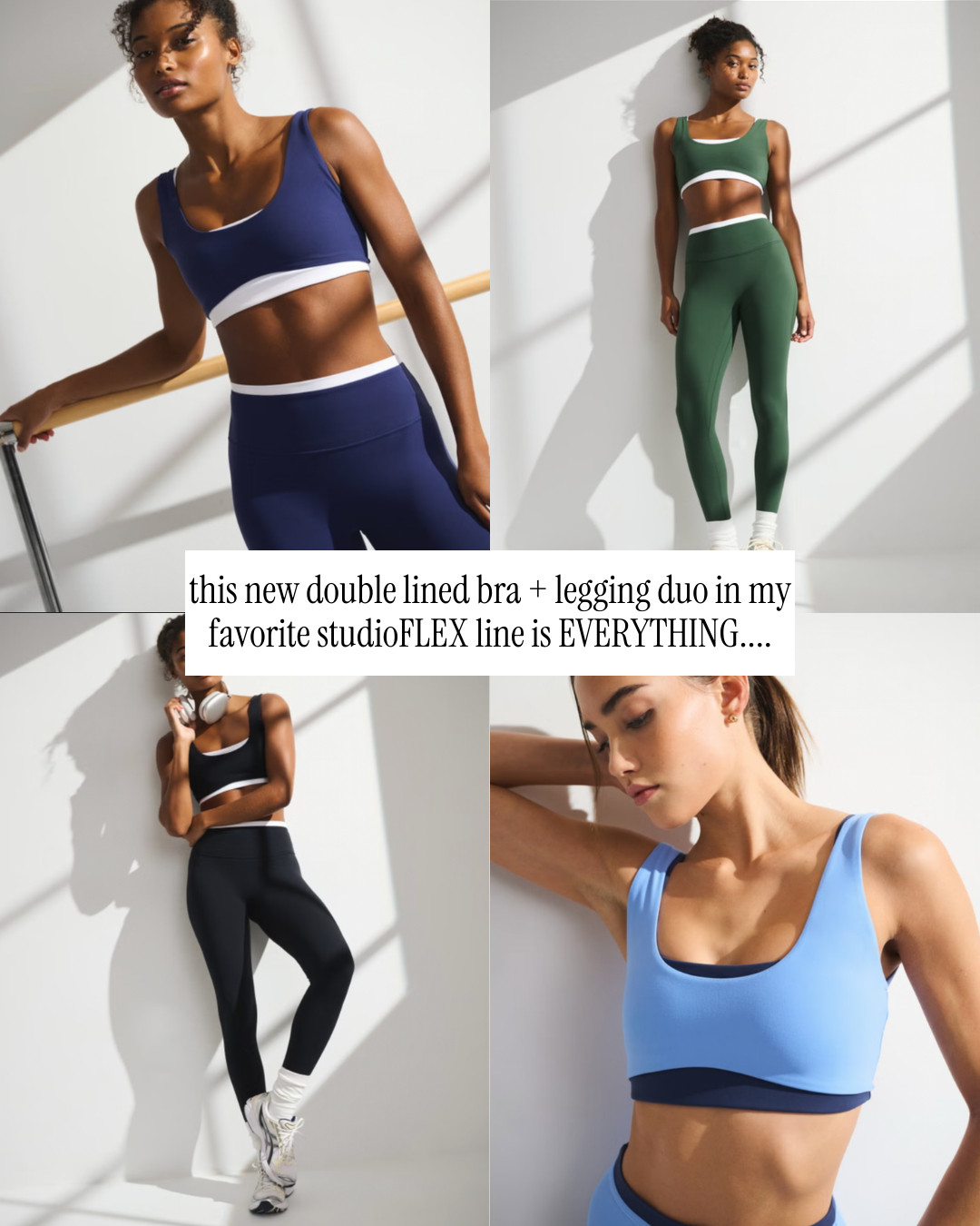 Best selling Abercrombie double lines bra and leggings! 

 #LTKfitnessgoals #LTKActive