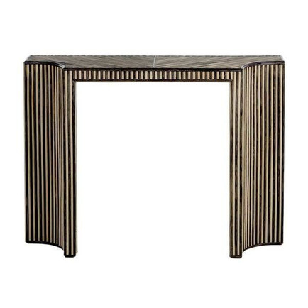Trent Dark Grey Rattan Best Sculptural Console Tables
