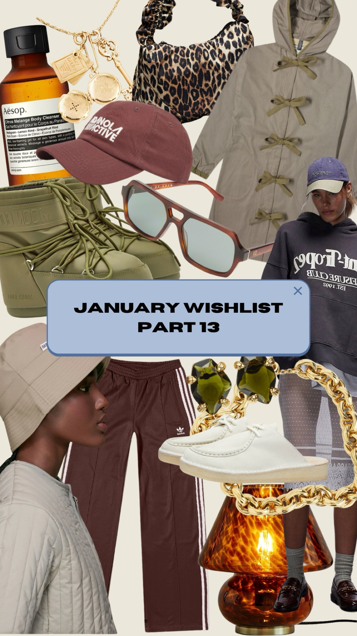 🩶 January Wishlist - Part 13 🩶
Moon Boots for this cold weather! The most PERFECT Rain Coat, Adidas Trackies, Tinted Sunglasses, Adanola Cap and much more! 🤍

#LTKGiftGuide #LTKSeasonal #LTKsalealert