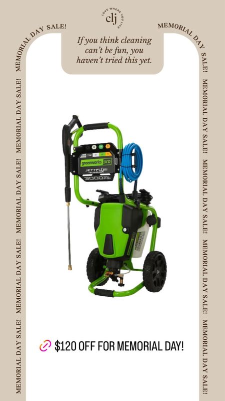This pressure washer is $120 off today! Makes cleaning more fun (imo). 😎

#LTKSaleAlert #LTKU