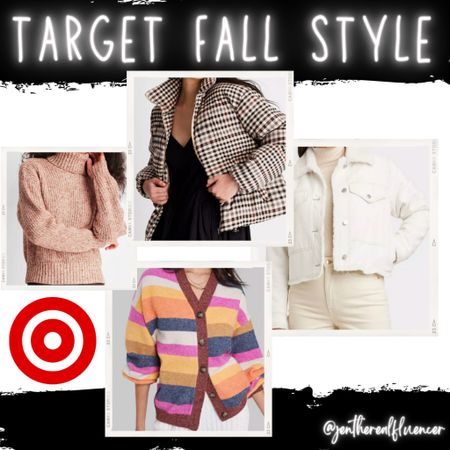 Target fall fashion, puffer coat, outerwear, plaid, jean jacket, denim, white denim, cardigan, stripes, sweater, affordable style 

#LTKstyletip #LTKSeasonal #LTKfindsunder100