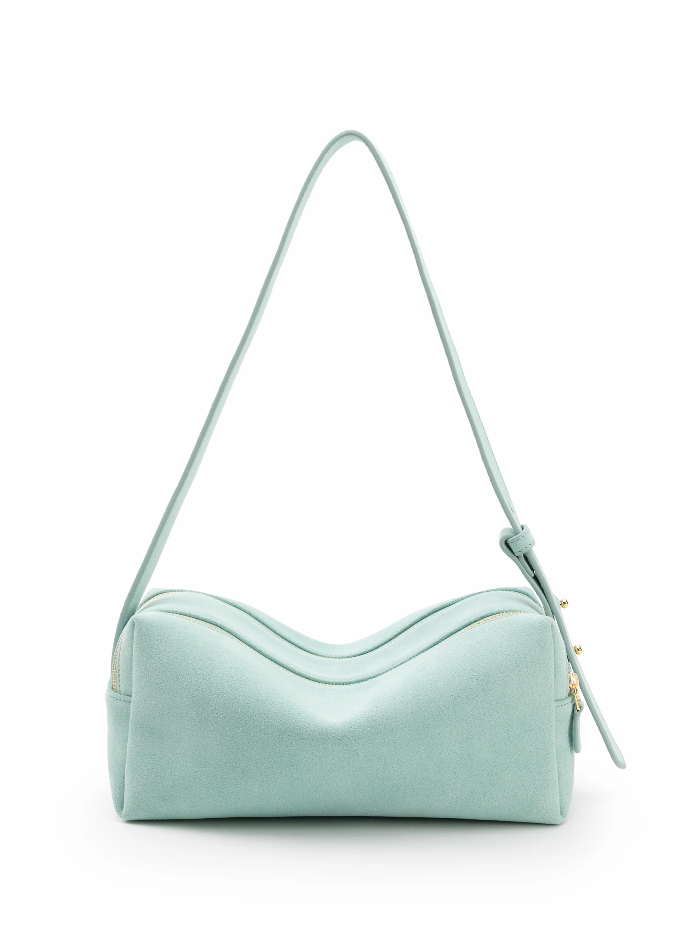 Trousse Suede Turquoise - Suede Handbags for Women - Elleme | Elleme