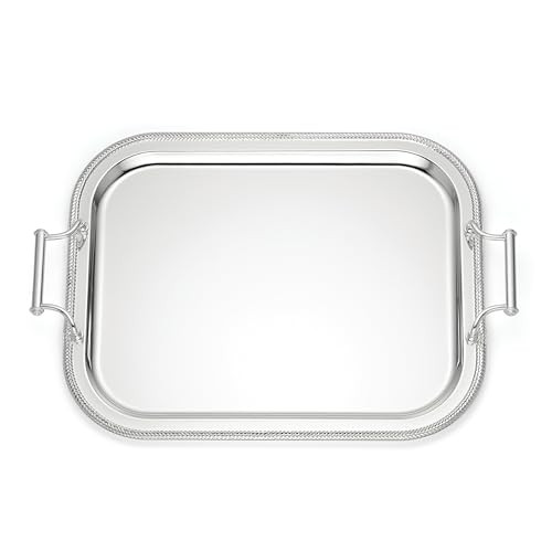 Reed And Barton 896102 Rectangle Silverplate Tray With Handles | Amazon (US)