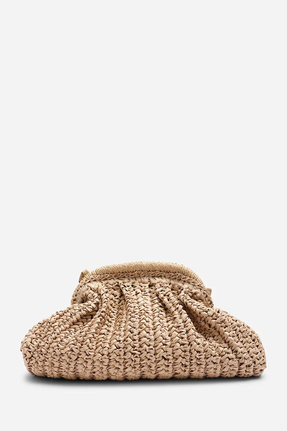 Tan Where's That From Naya Raffia Crochet Clutch | PrettyLittleThing | PrettyLittleThing UK