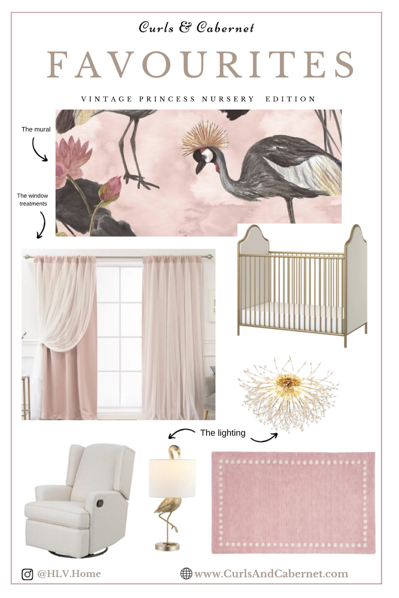 Elegant vintage princess Nursery Design, baby girl blush pink nursery, nursery inspo, 

#LTKhome #LTKbaby #LTKbump
