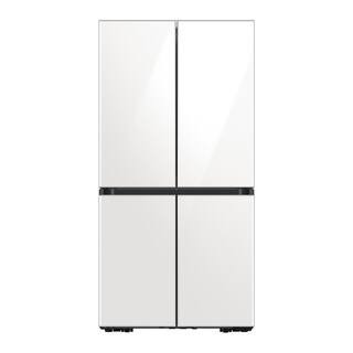 Samsung Bespoke 29 cu. ft. 4-Door Flex French Door Smart Refrigerator with Beverage Center in Whi... | The Home Depot