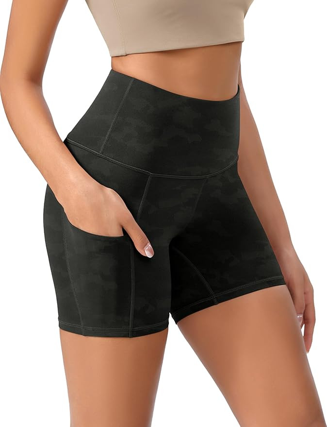 ODODOS Women's Tummy Control Biker Shorts 2.0 with Pockets High Waist Athletic Workout Yoga Short... | Amazon (US)