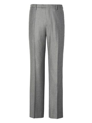 Slim Grey Pinstripe Italian Wool Flannel Suit Trouser | Banana Republic US