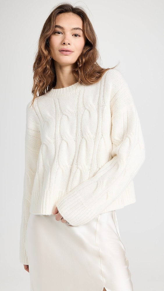 Cable Knit Cashmere Sweater | Shopbop