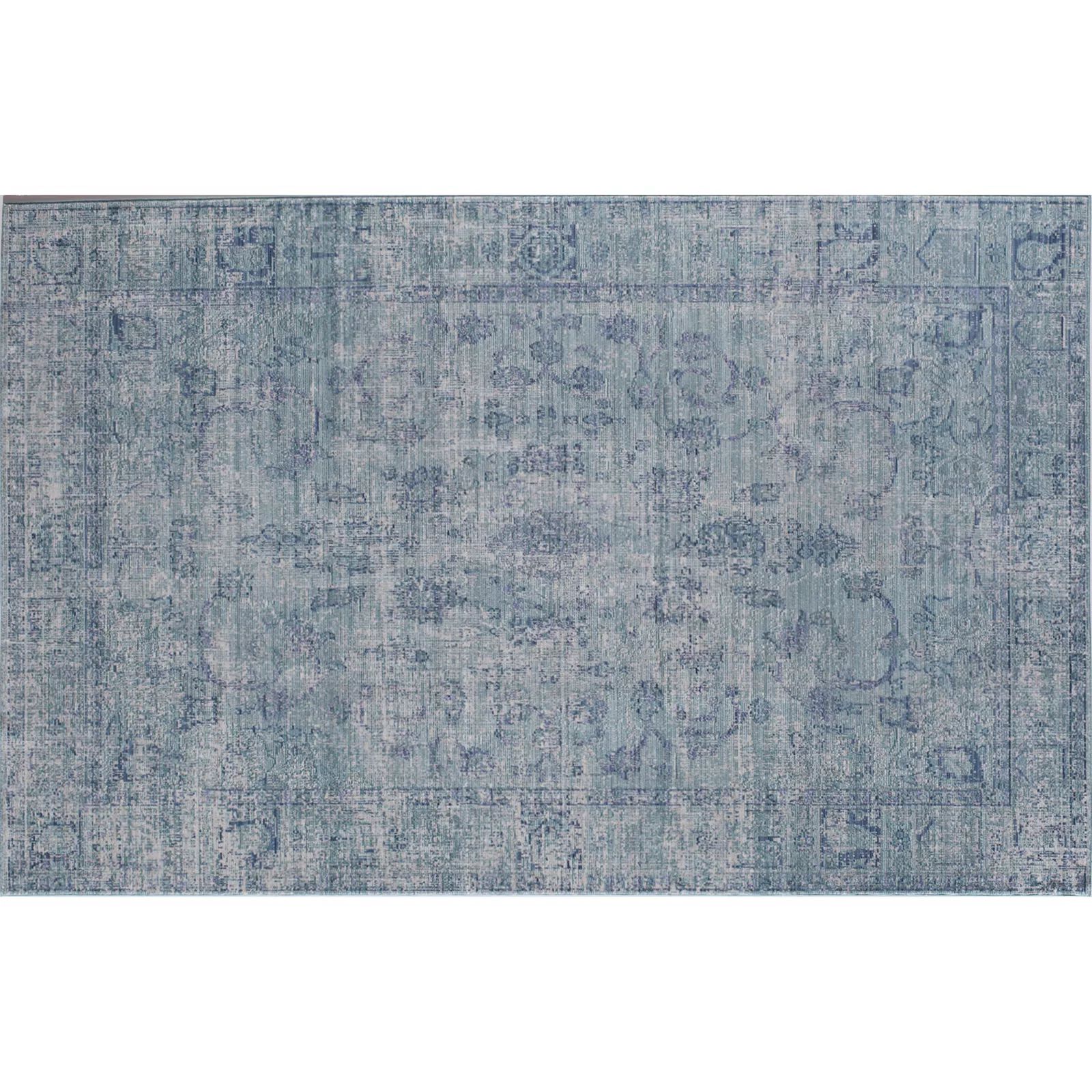 Rugs America Asteria Faded Framed Floral Rug, Blue, 5X8 Ft | Kohl's