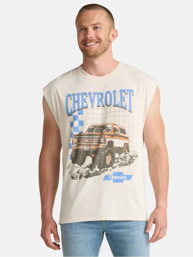 Chevy Men's and Big Men's Graphic Muscle Tank Top, Sizes XS-5XL - Walmart.com | Walmart (US)