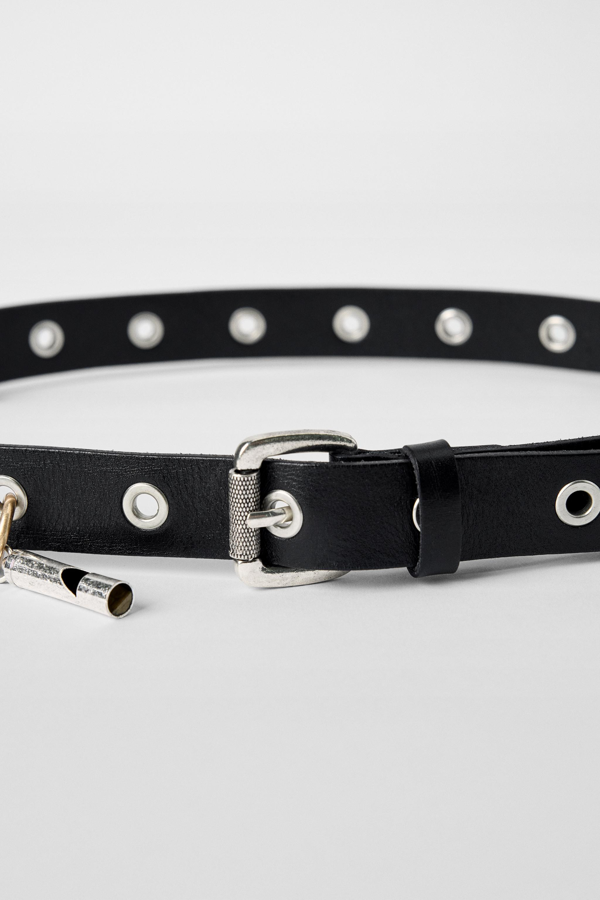 100% LEATHER STUDDED CHARM BELT KATE MOSS X ZARA | Zara UK